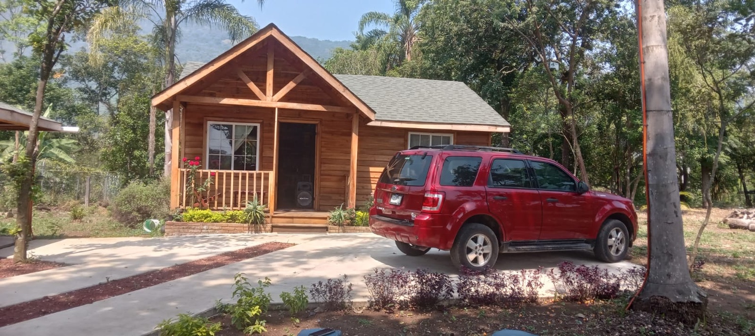 Cabaña de madera terminada por Cabañas Santos